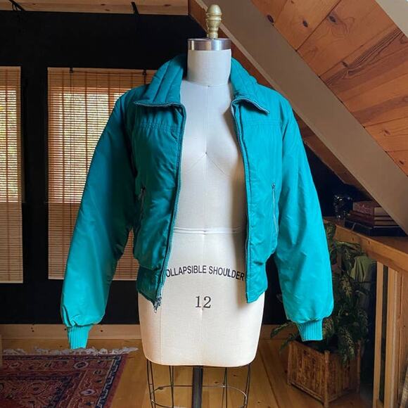 Vintage Puffer Jacket Goose Down - Picture 1 of 8